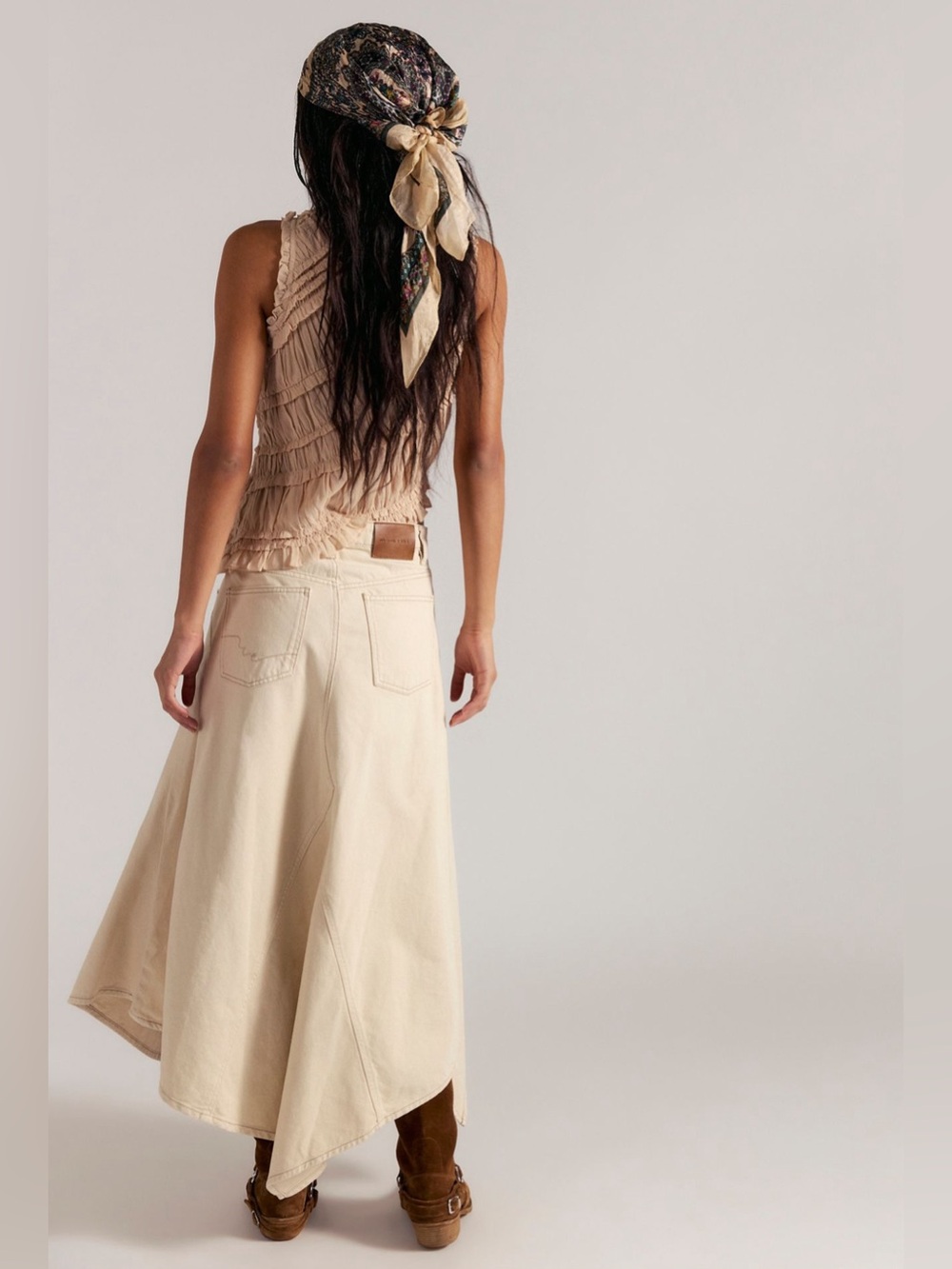 Free People We The Free Asymmetrical Maxi Skirt - Picture 2 of 6